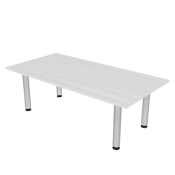 35.5 in W, 71.5 in L, 29 in H, Engineered Wood Top, White